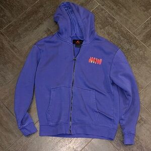 Nike purple  Zip-Up Hoodie with Jordan Red Logo